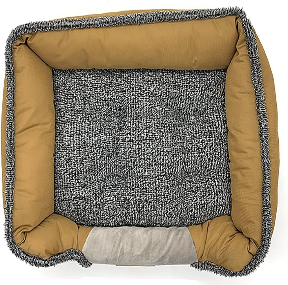 Dog Bed Large Dog Bed Orthopedic Dog Bed Washable Dog Bed Waterproof Dog Bed for Large, Jumbo, Medium Small Dogs Breathable Dog Bed Deluxe Plush pet Bed,19 x 14, Yellow